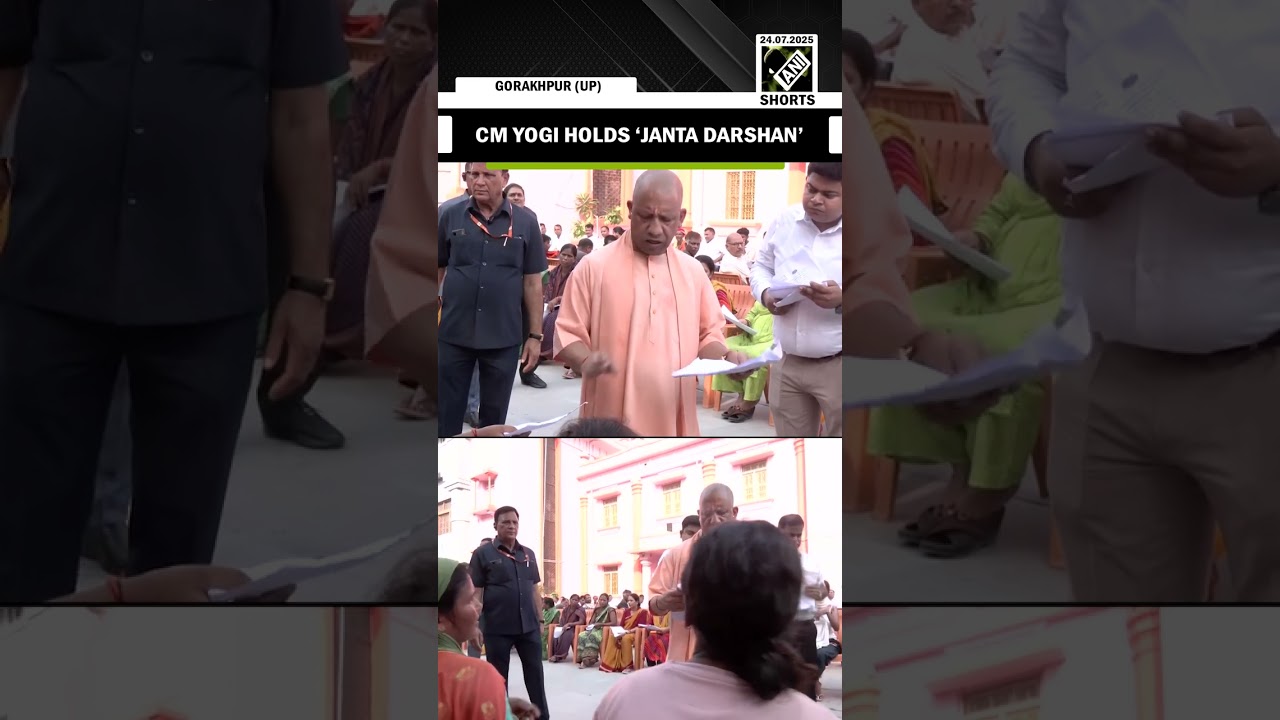 UP CM Yogi Adityanath holds &lsquo;Janta Darshan&rsquo; at Gorakhpur, listens to public grievances