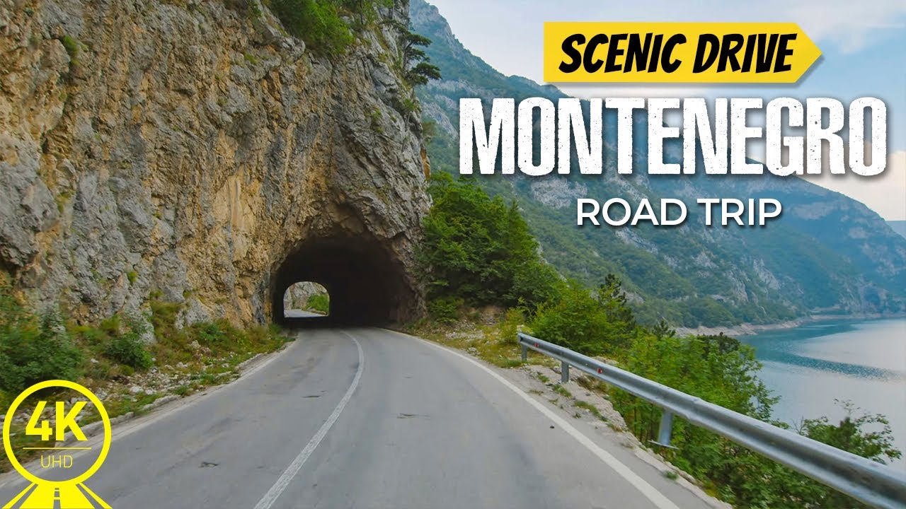 [4K 60fps] Montenegro Scenic Bike Ride with Music - World's Most Scenic Routes