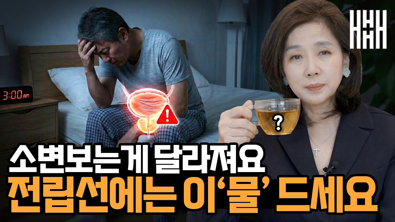 밤마다 3번 이상 깬다면? 야간뇨 빈뇨 잔뇨감 해결법 이'물' 드세요