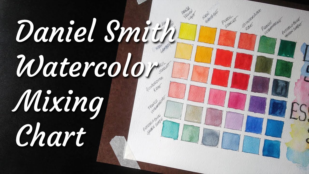 Watercolor Mixing Chart: Daniel Smith Essentials