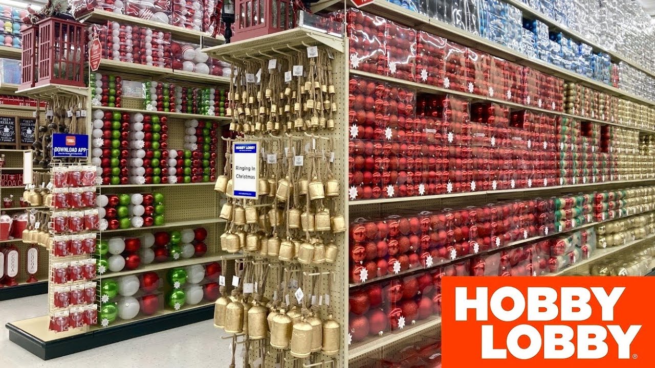 HOBBY LOBBY CHRISTMAS DECOR CHRISTMAS DECORATIONS ORNAMENTS SHOP WITH ME SHOPPING STORE WALK THROUGH