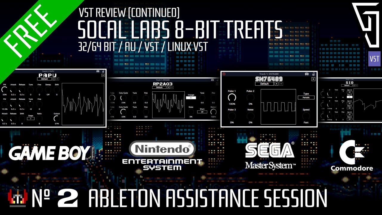 FREE VST Review - Ableton Assistance for 8-bit Treats
