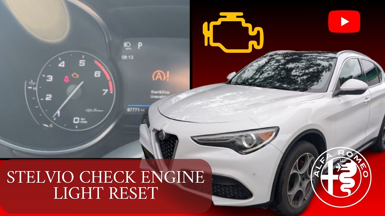 Как сбросить индикатор Check Engine на Alfa Romeo Stelvio 🔧пошаговая инструкция🔧