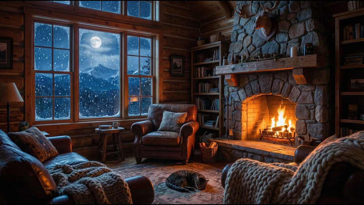 Cold Outside, Warm Inside — Cozy Lo-Fi for Calm Nights ❄️🔥