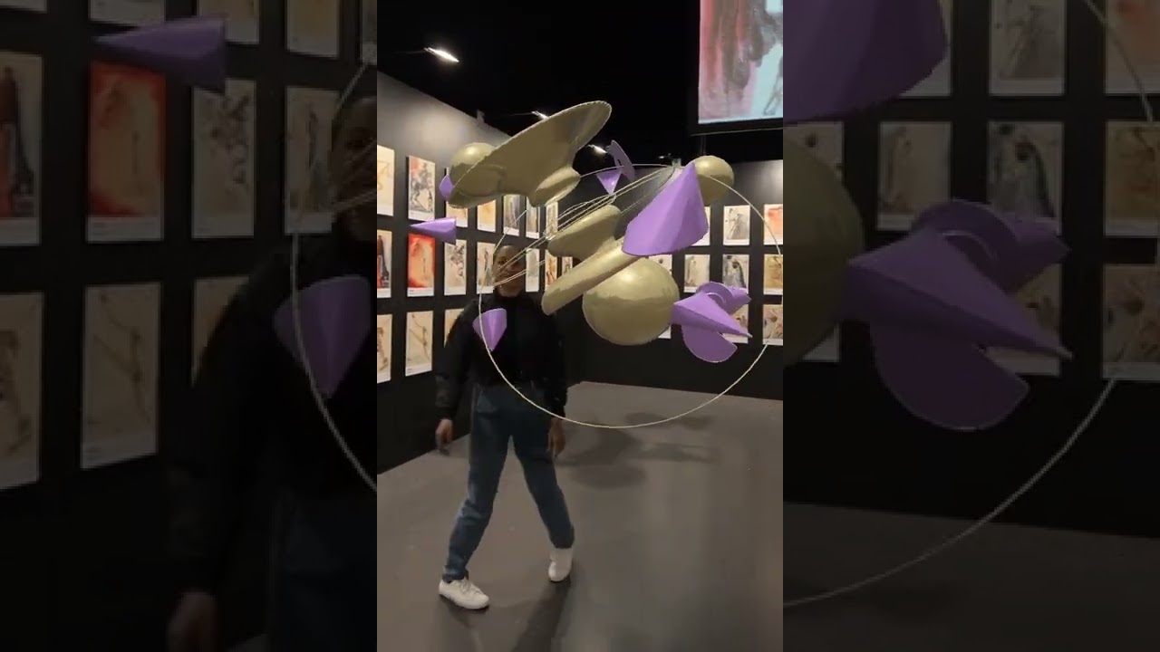 Audio reactive Augmented Reactive Sculpture 'Visible Voices' 2022