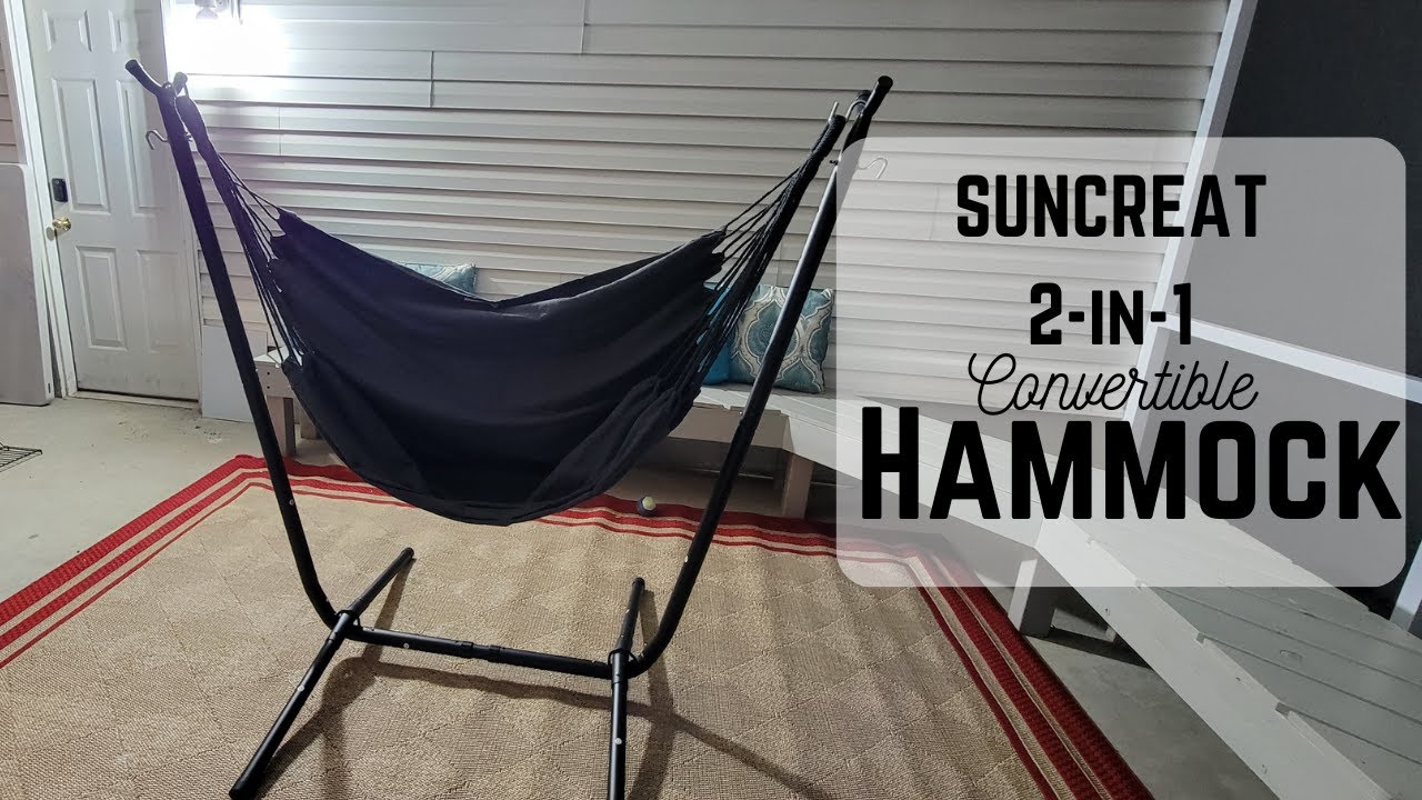 SUNCREAT 2-in-1 Convertible Hammock (large hammock swing and chair) | Product Review