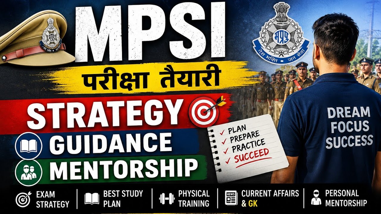 MP police sub-inspector exam 2026  preparation strategy, guidance, mentorship #mpsi #mpsipreparation