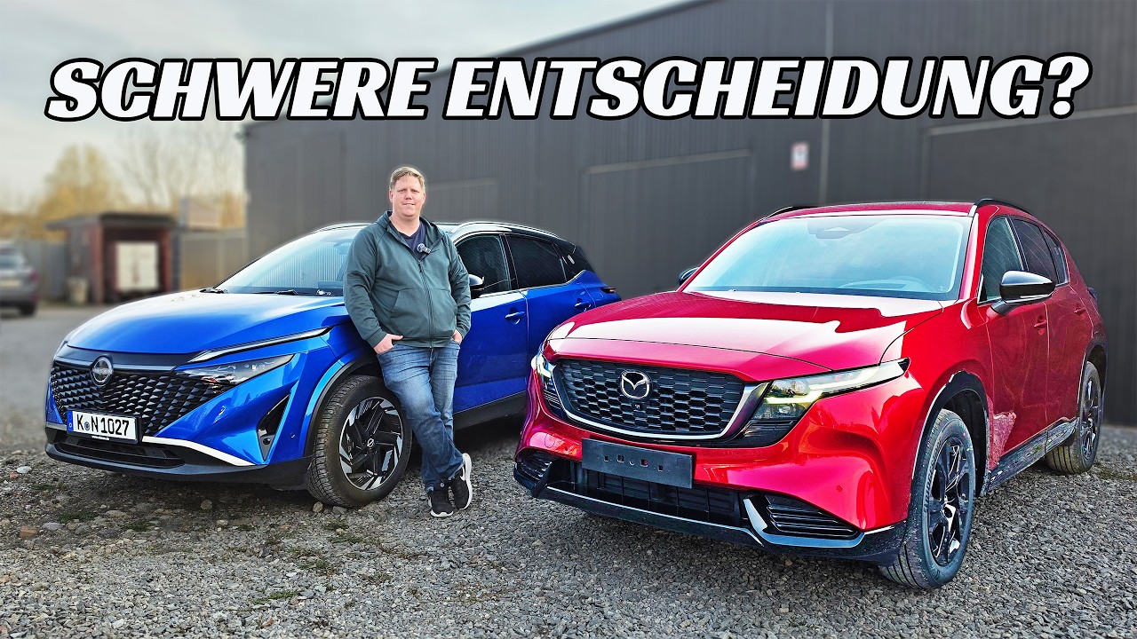 2026 Mazda CX-5 vs Nissan Qashqai: Gro&szlig;er Vergleich! - Review, Vergleich, Test