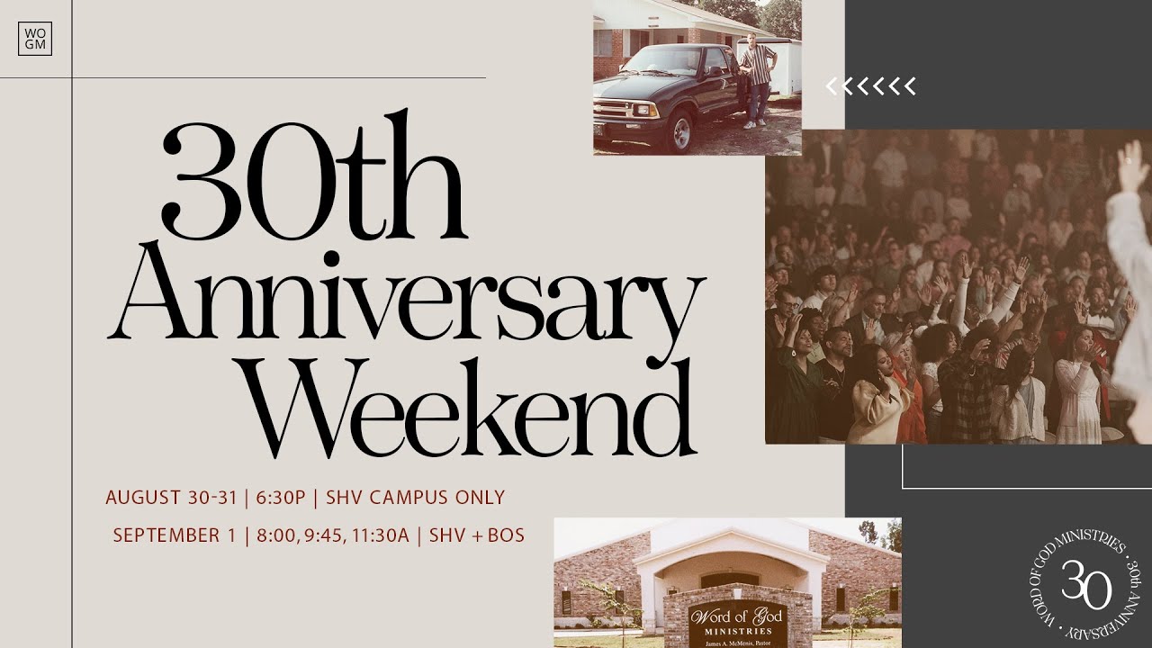 WOGM 30th Anniversary Night 2 | Pastor James A. McMenis | Word of God Ministries