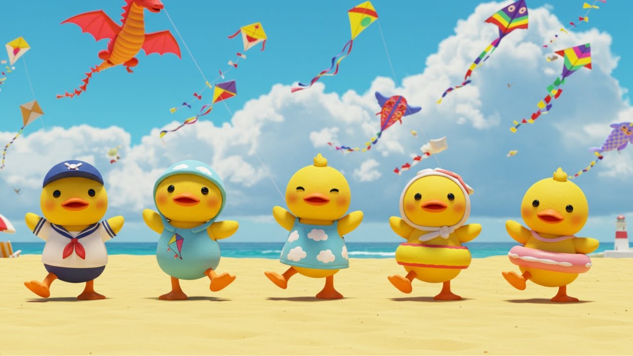Five Little Ducks Kids Song | Educational Kids Songs | for Preschool & Kindergarten