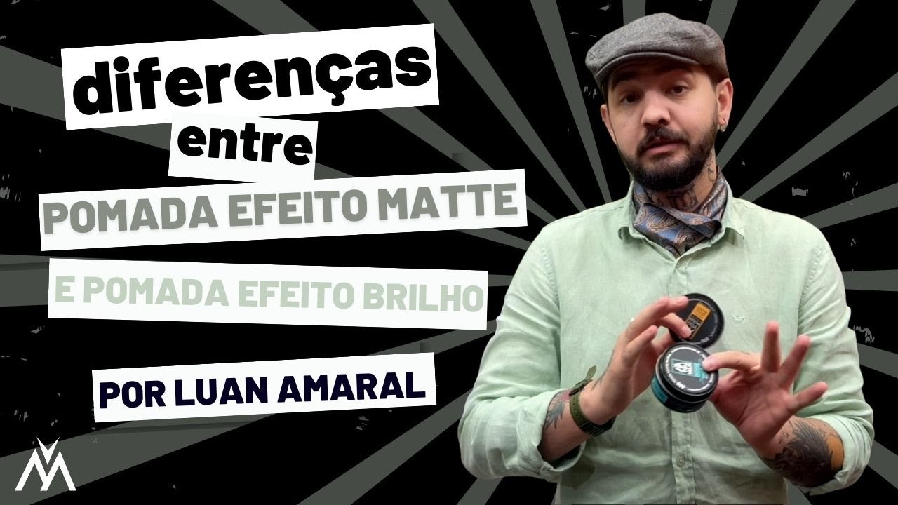 Diferença entre a pomada efeito seco e a pomada efeito Brilho - BRYCE BLEND YOU MAN