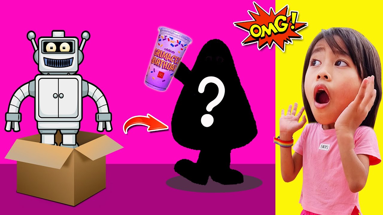หุ่นยนต์เชฟGrimace เมนูแปลก น้ำปั่นสีม่วง ข้าวผัดเยลลี่หนอน I หนูดีมาแล้วจ้า