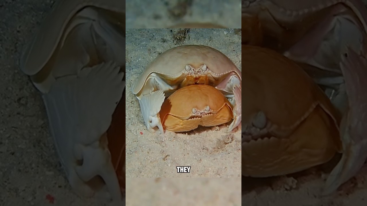Краб, который любит обнимать свою жену✨#короткоевидео #смешно #животные #мило #краб
