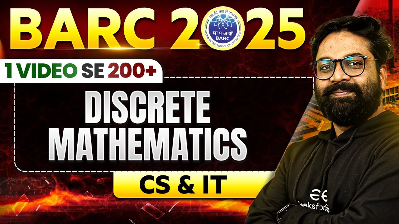 BARC 2025 | Discrete Mathematics In One Shot🔥| BARC 2025 Preparation | CS & IT