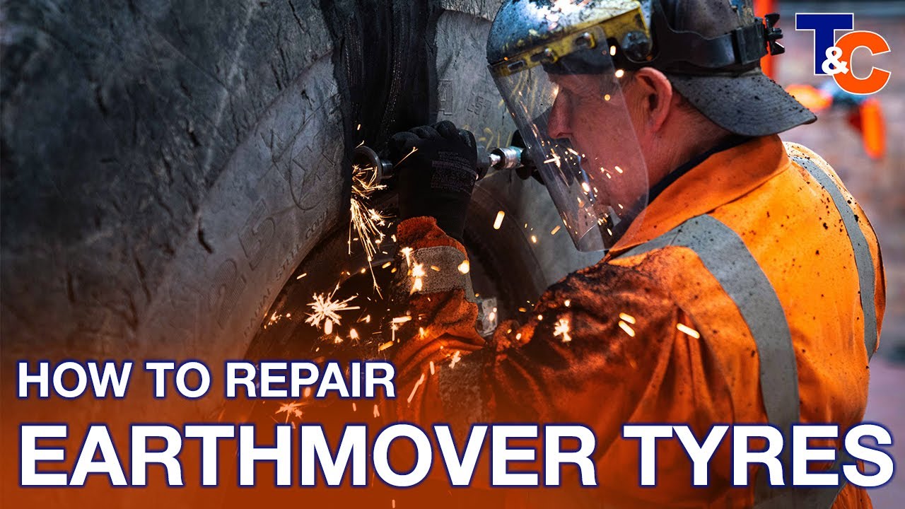 How to repair an Eathmover or OTR Tyre with vulcanisation (Major damage)