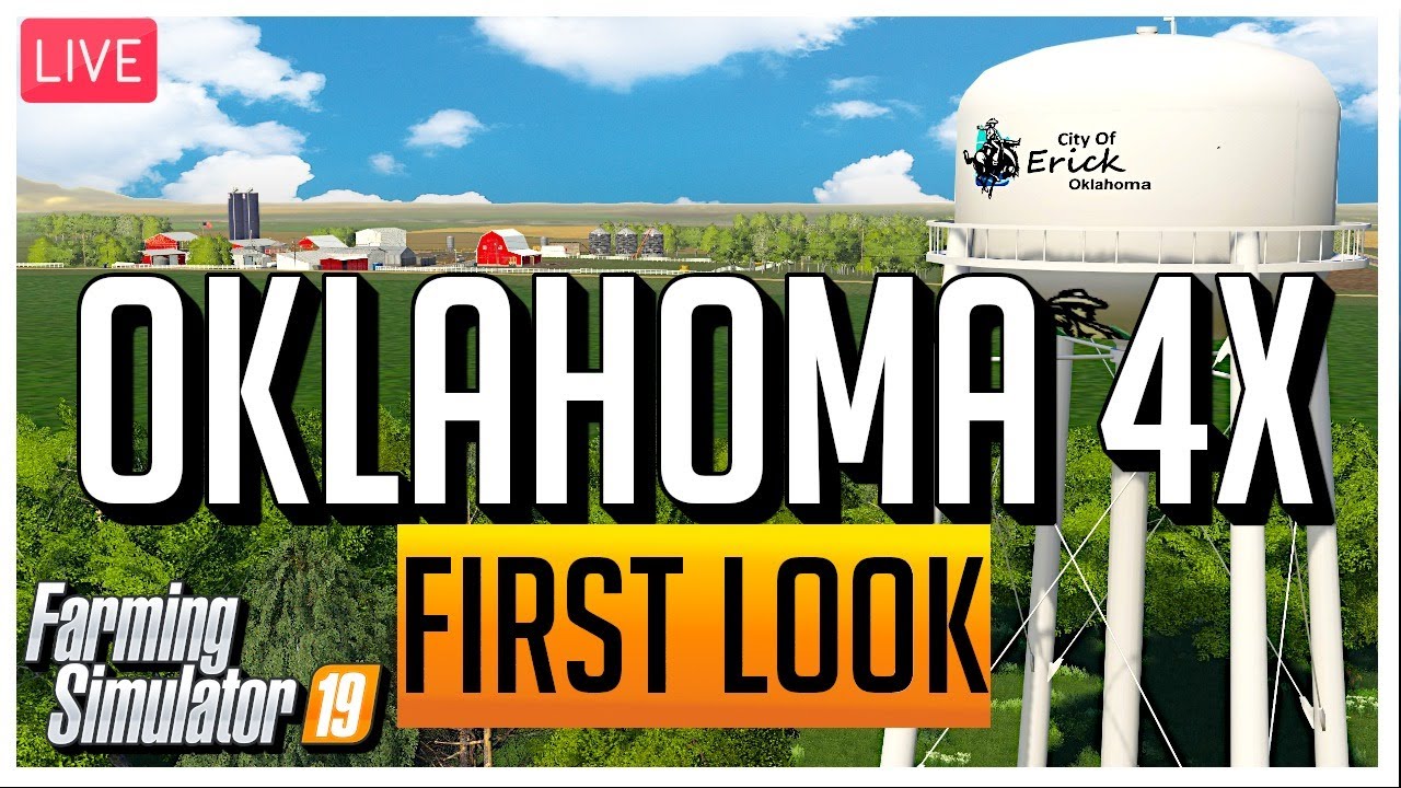 🔴 LIVE | OKLAHOMA 4X, THE NEXT MID-WEST AMERICAN MAP | MAP TOUR | FARMING SIMULATOR 19