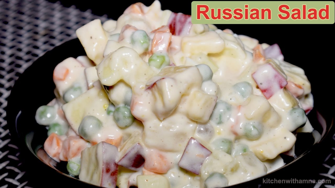 Russian Salad Recipe - Healthy Salad Recipe - Salad Recipe by Kitchen With Amna