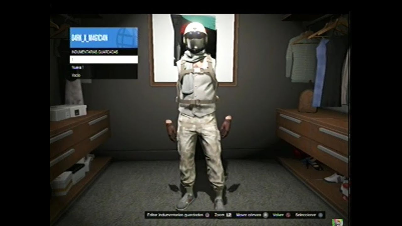 CONJUNTO MODEADO DE GUERRA BRUTAL TRYHARD #102  GTA V ONLINE PS3/XBOX360 ENERO 2019