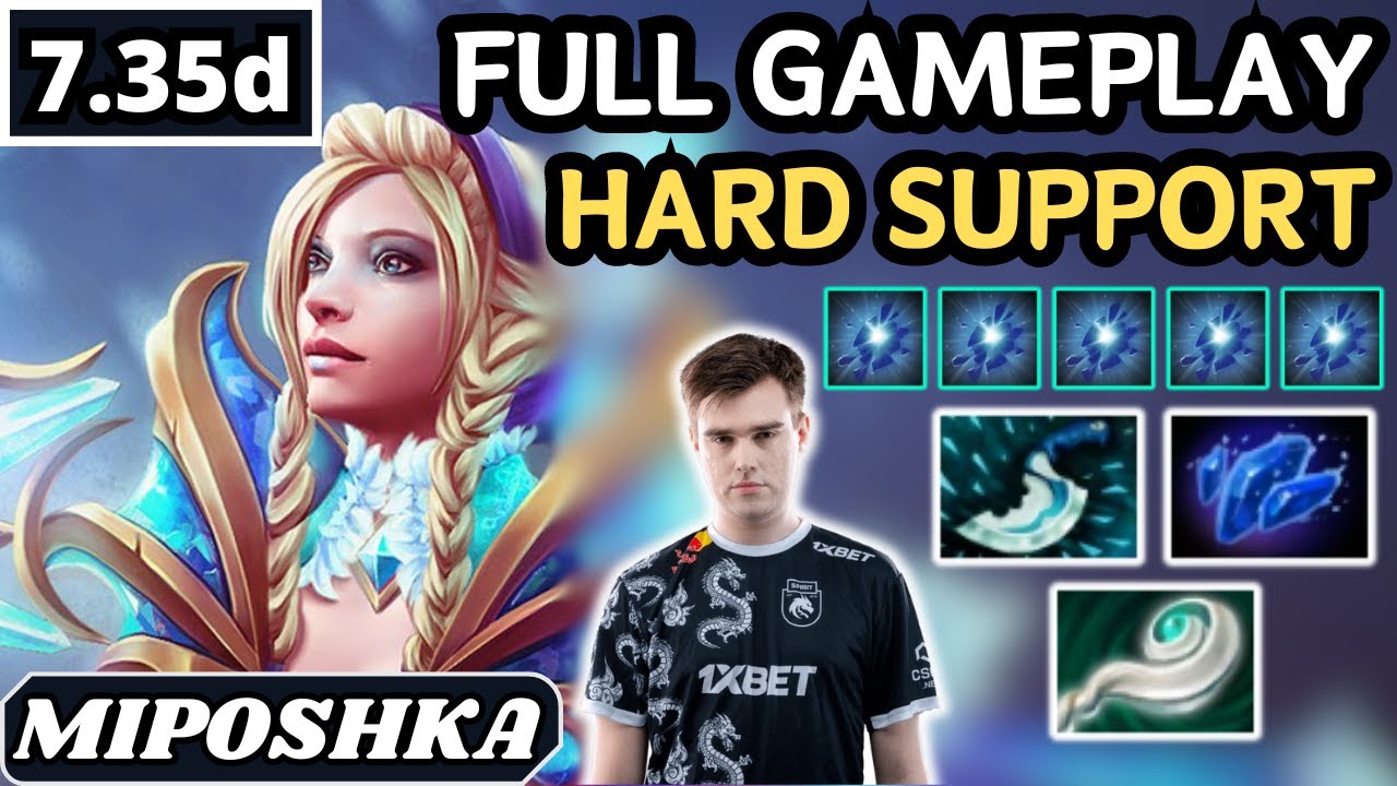 11200 AVG MMR - Miposhka CRYSTAL MAIDEN Hard Support Gameplay - Dota 2 Full Match Gameplay