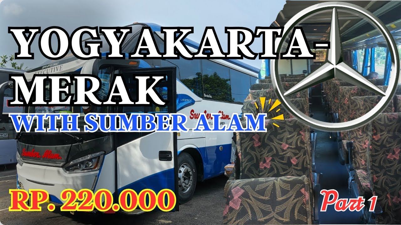 Naik Bus Termurah Dari Yogyakarta Menuju Merak Via Selatan‼️|| Po. Sumber Alam || Worth it Gak Ya⁉️