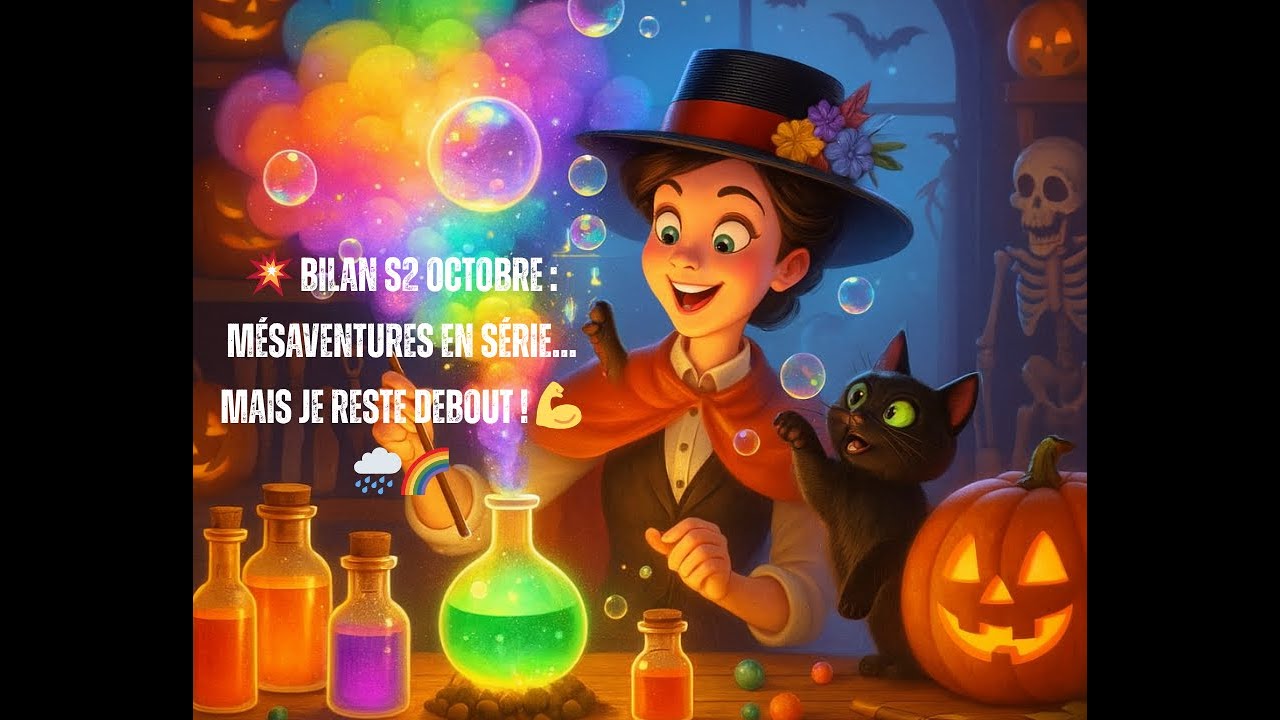 💥 Bilan S2 Octobre : Mésaventures en série… mais je reste debout ! 💪🌧️