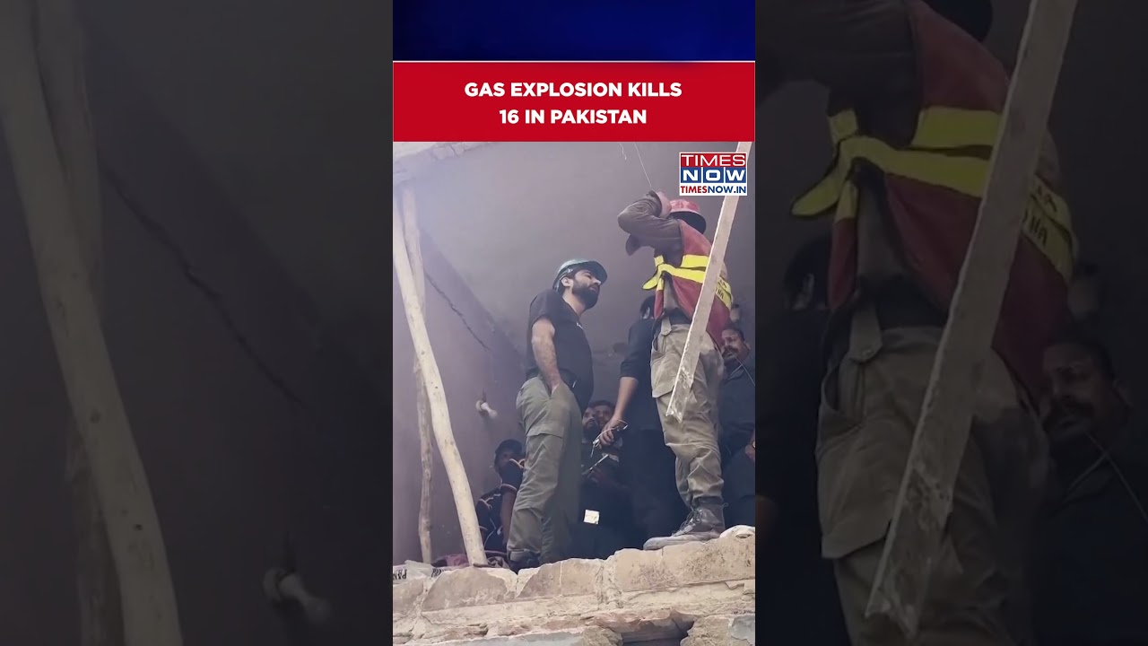 Gas Explosion Kills 16 After Apartment Building Partially Collapsed In Southern Pakistan #shorts