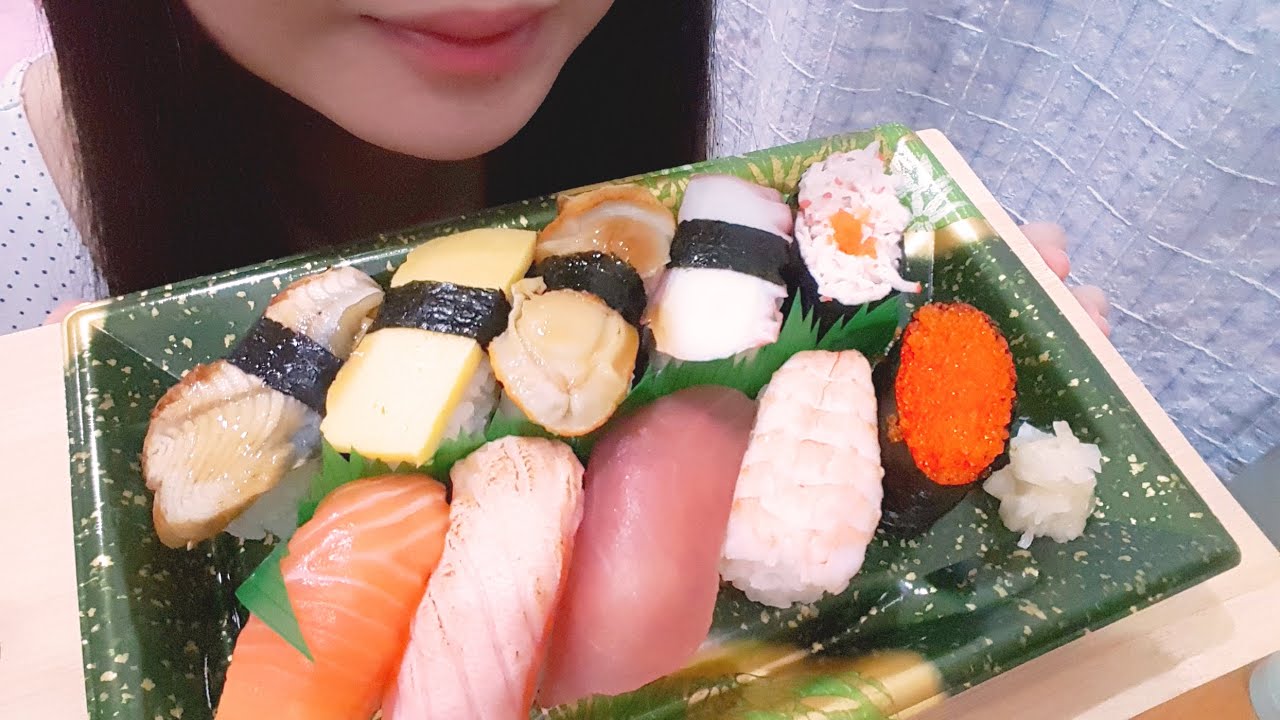 ASMR - Nigiri Sushi and Japanese Pickles | ~Eating Sounds~ | No Talking