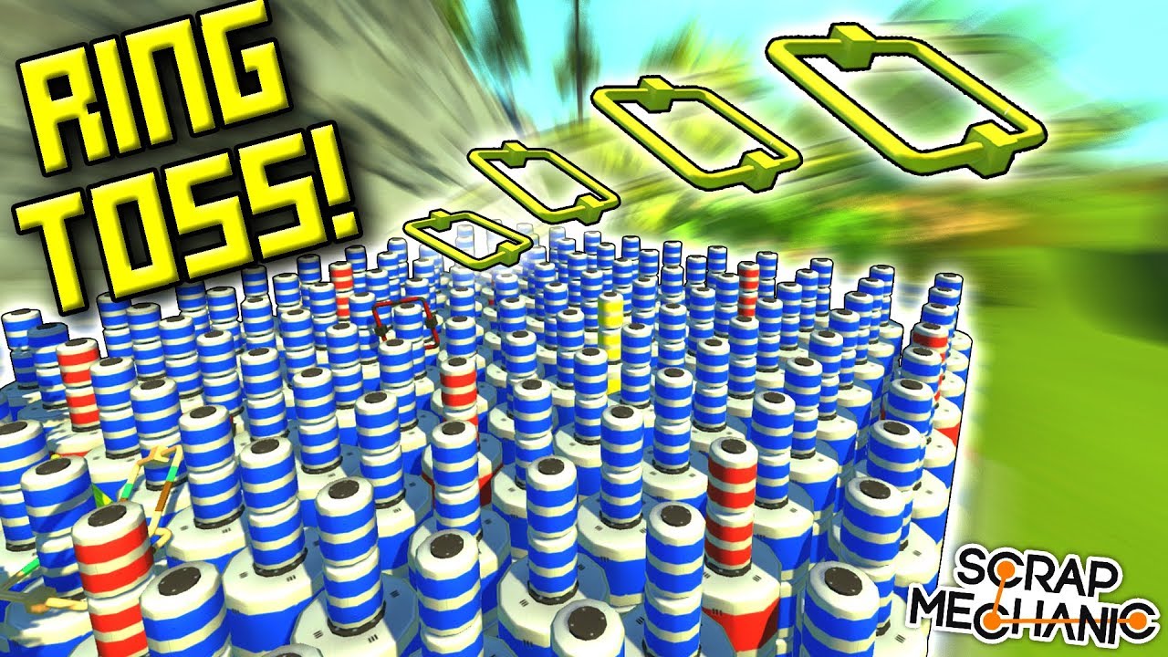 CARNIVAL RING TOSS CHALLENGE!  - Scrap Mechanic Multiplayer Monday! Ep 79