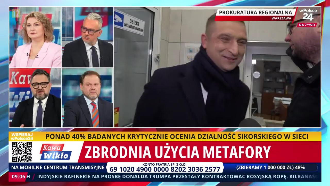 Zbrodnia użycia metafory - Bąkiewicz przed prokuratorem. Kawa i Wikło