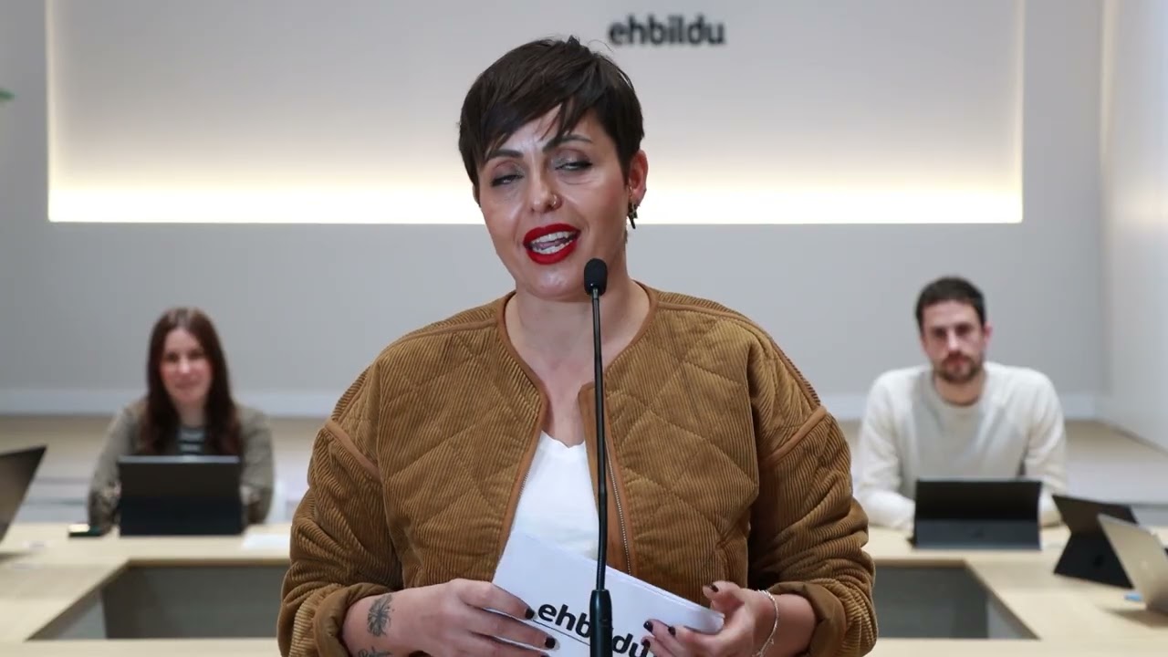 Declaraciones de Roc&iacute;o Vitero, portavoz de EH Bildu en el Ayuntamiento de Gasteiz.