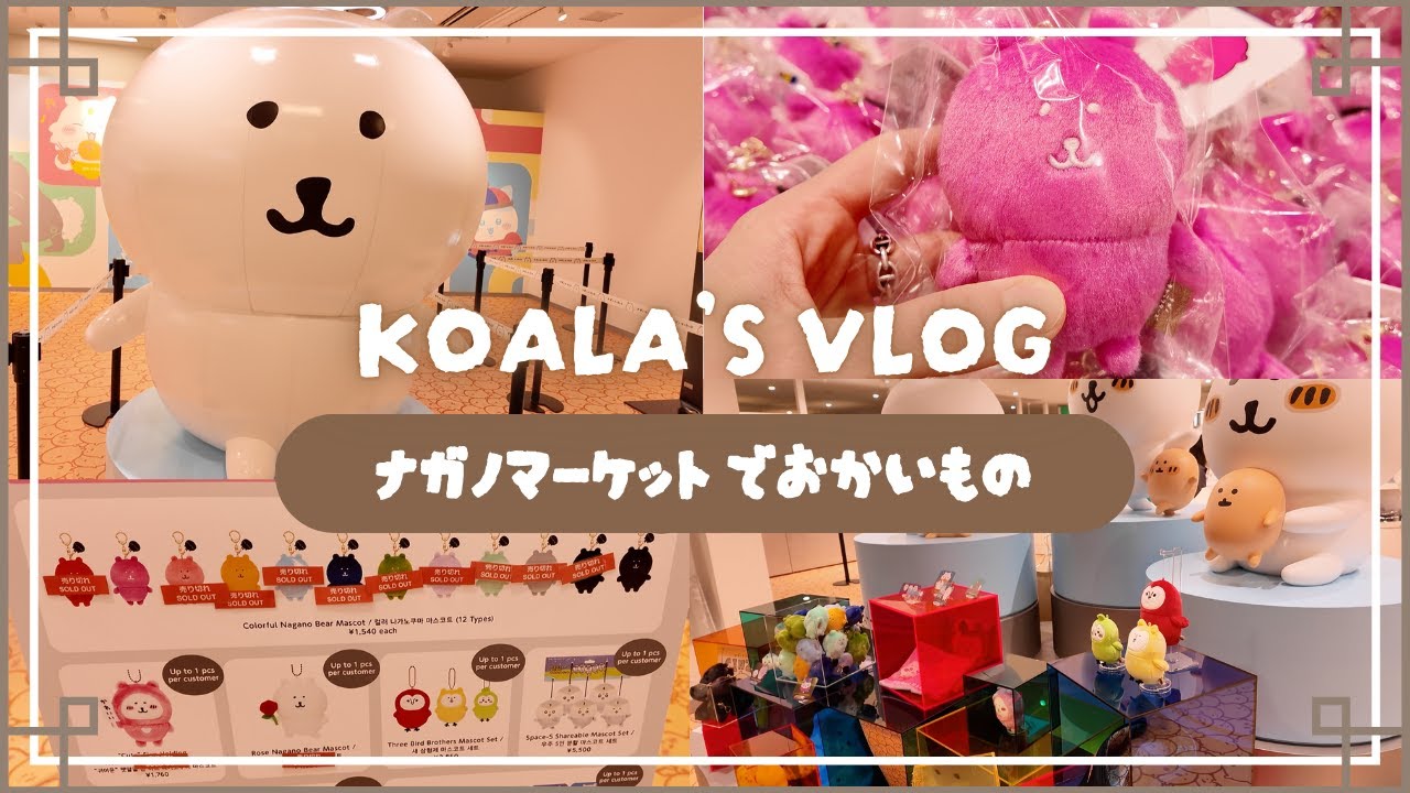 ちい活Vlog｜ナガノマーケットGINZAでお買い物＆D賞が欲しい！アザラシくじの結果