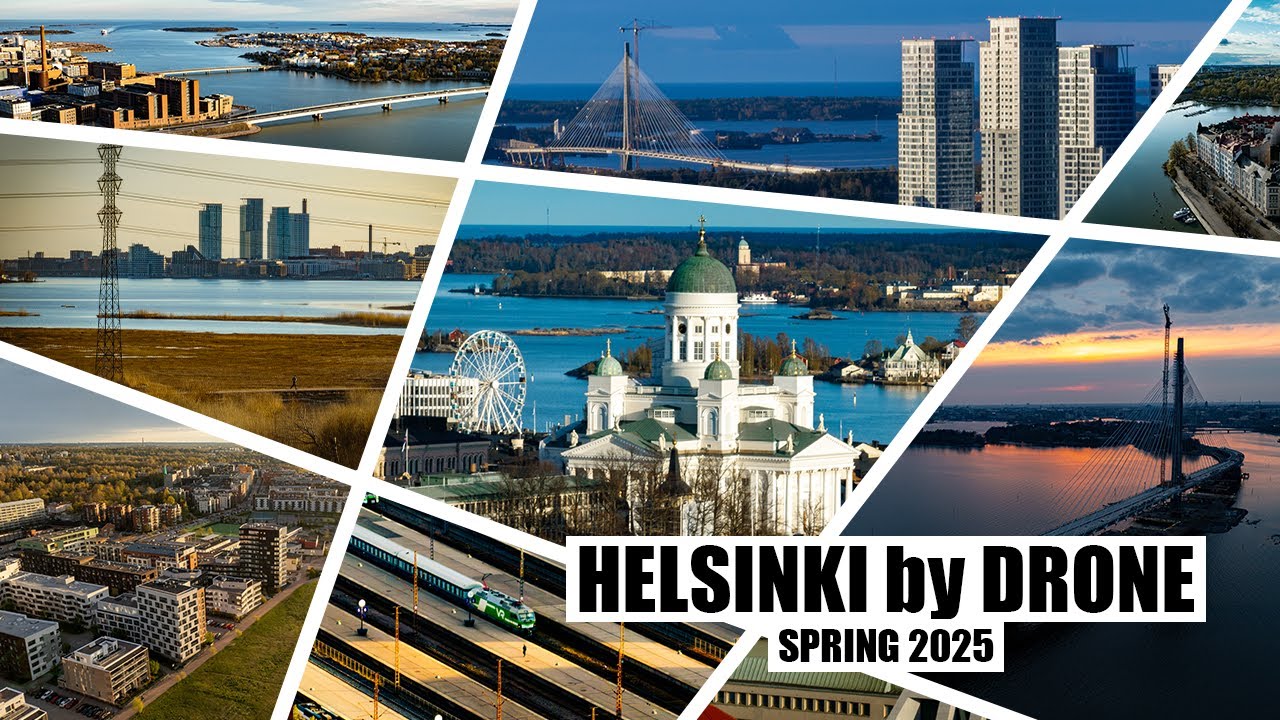 Helsinki by drone - Spring 2025
