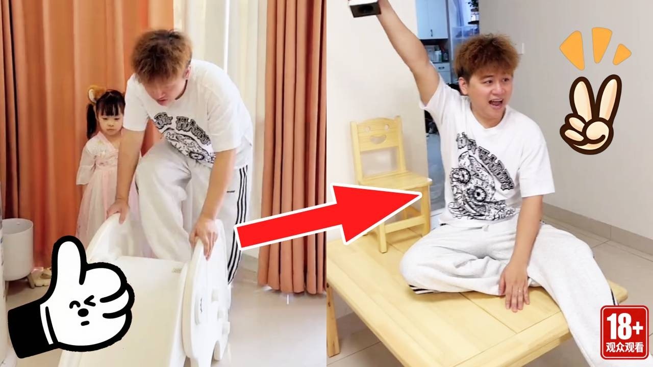 爸爸带出来的孩子就是厉害！只需要展示一遍，就能轻松过关！【曼妮一家人】