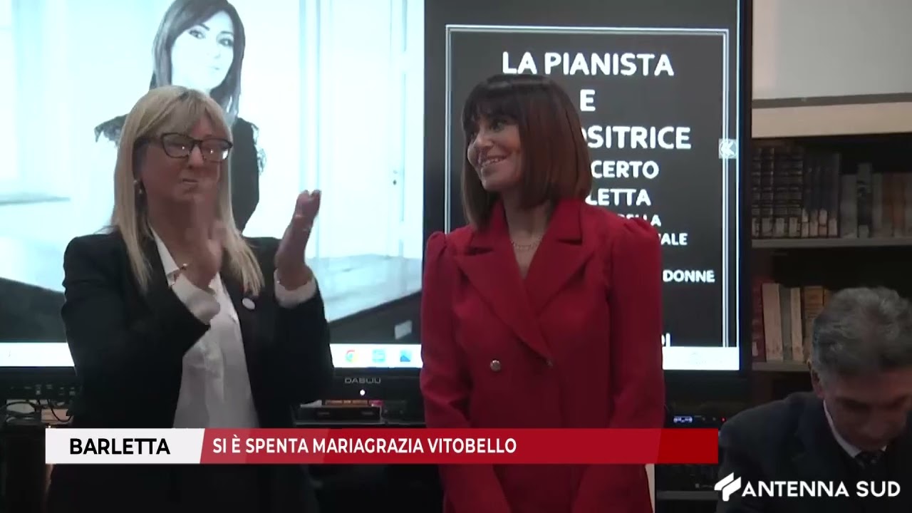 29 AGOSTO 2025 -  BARLETTA, SI È SPENTA MARIAGRAZIA VITOBELLO
