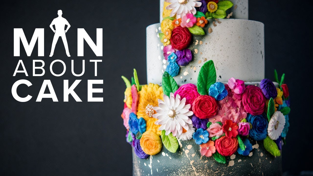 Свадебный торт с красочным барельефом | Man About Cake: свадебный сезон 2018 с Джошуа Джоном Расс...