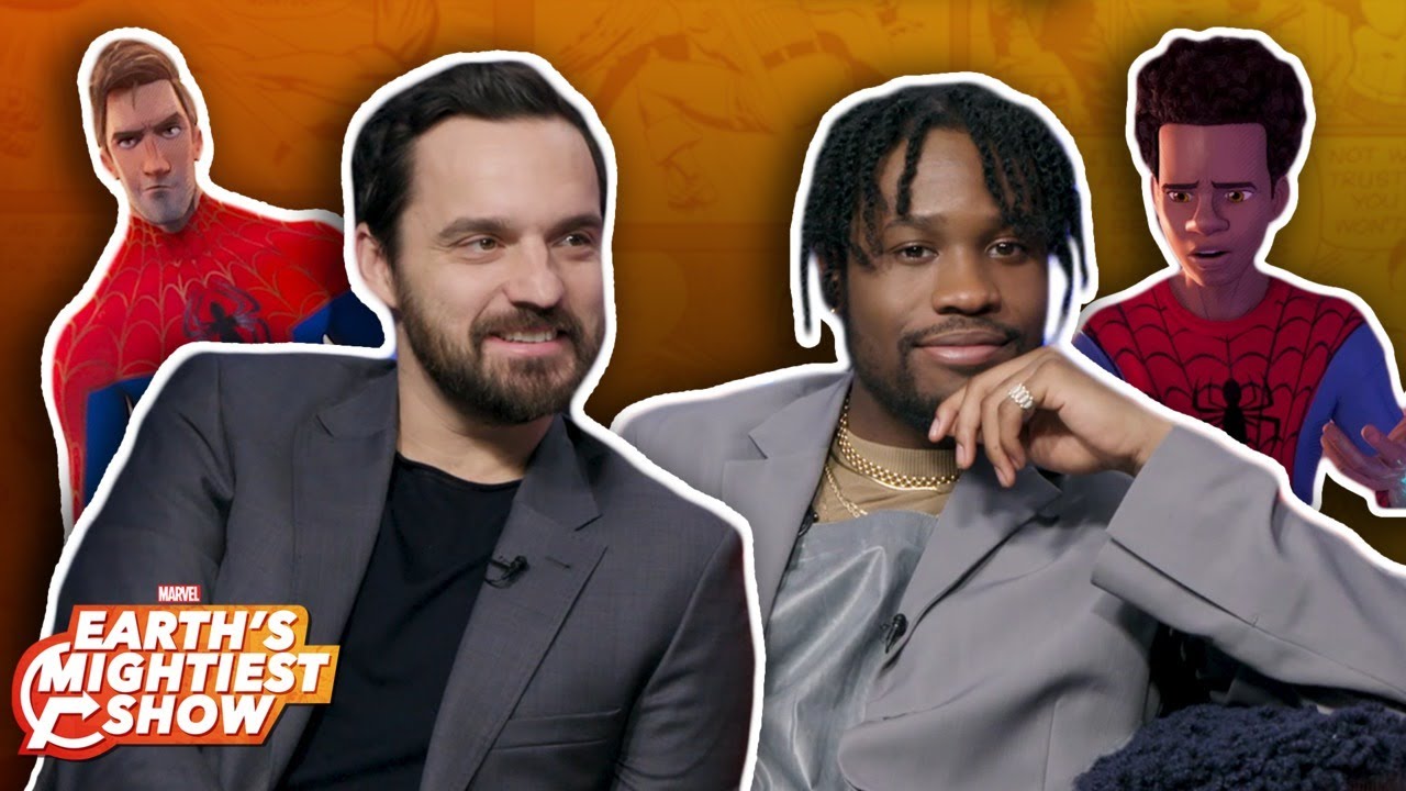 The stars of Spider-Man: Into the Spider-Verse swing by Marvel HQ! | Earth’s Mightiest Show