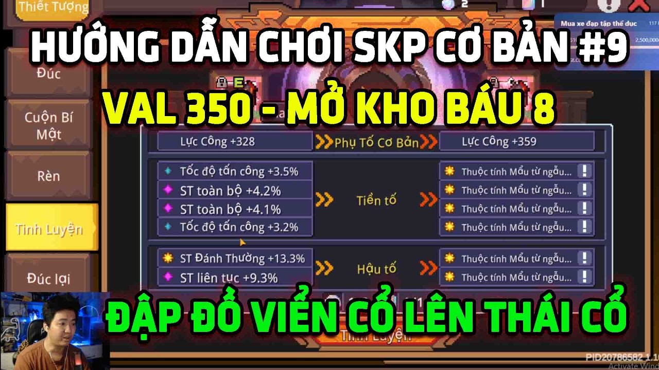 Hướng Dẫn Chơi Soul Knight Prequel Cơ Bản #9 : Cột Mốc Val 350 Mở Báu 8 và Up đồ THÁI CỔ