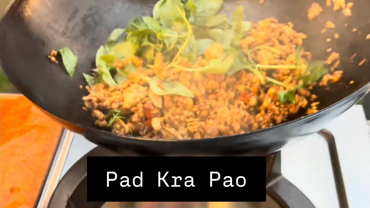 Pad Kra Pao in minutes literally…real cooking. Real time. No edits. 