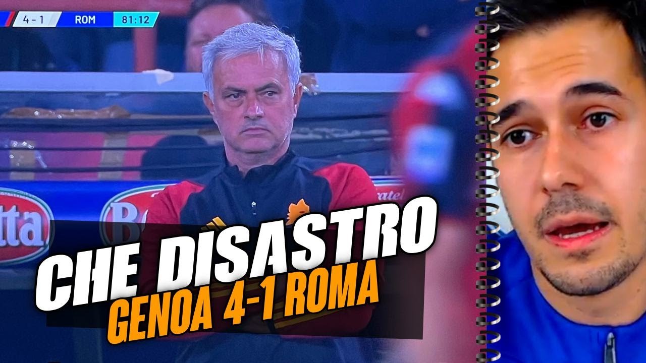 Mourinho &egrave; da esonero ➡︎ Genoa-Roma 4-1