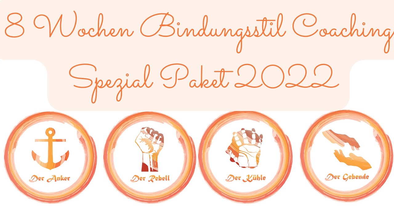 8 Wochen BINDUNGSSTIL COACHING SPEZIAL - Von der Angst in die Liebe -
