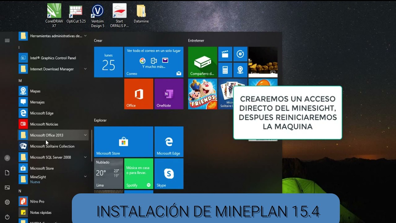 TUTORIAL COMO INSTALAR MINEPLAN 15.4