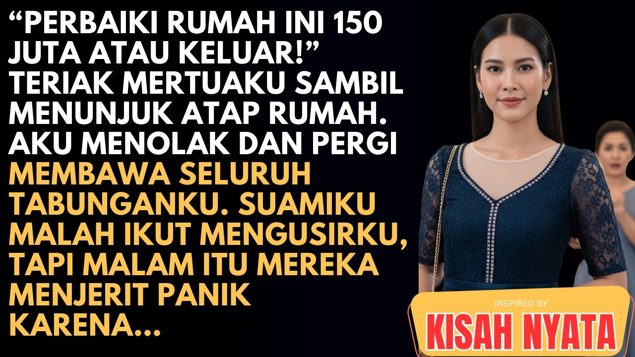 “PERBAIKI RUMAH INI 150JT ATAU PERGI!” TERIAK MERTUA. AKU LEBIH MEMILIH PERGI DAN BAWA SEMUA HARTAKU