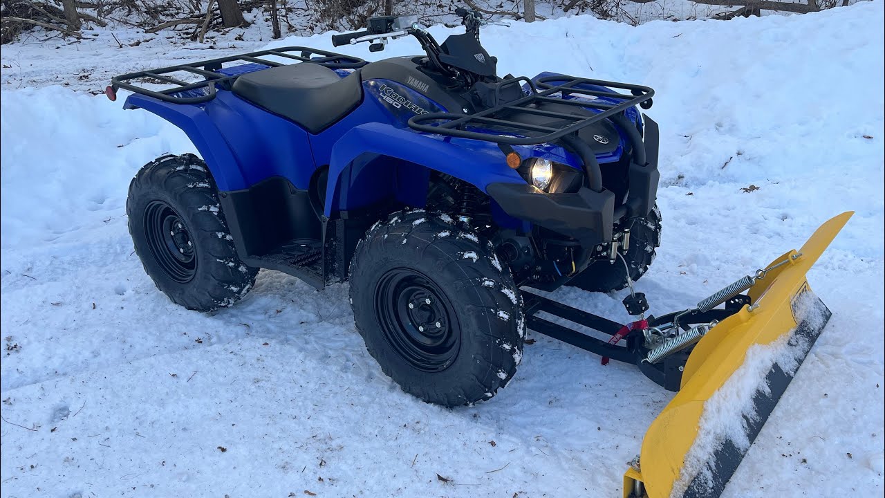 2023 Yamaha Kodiak 450 Snow Plowing / Warn Winch Complete Overview! !