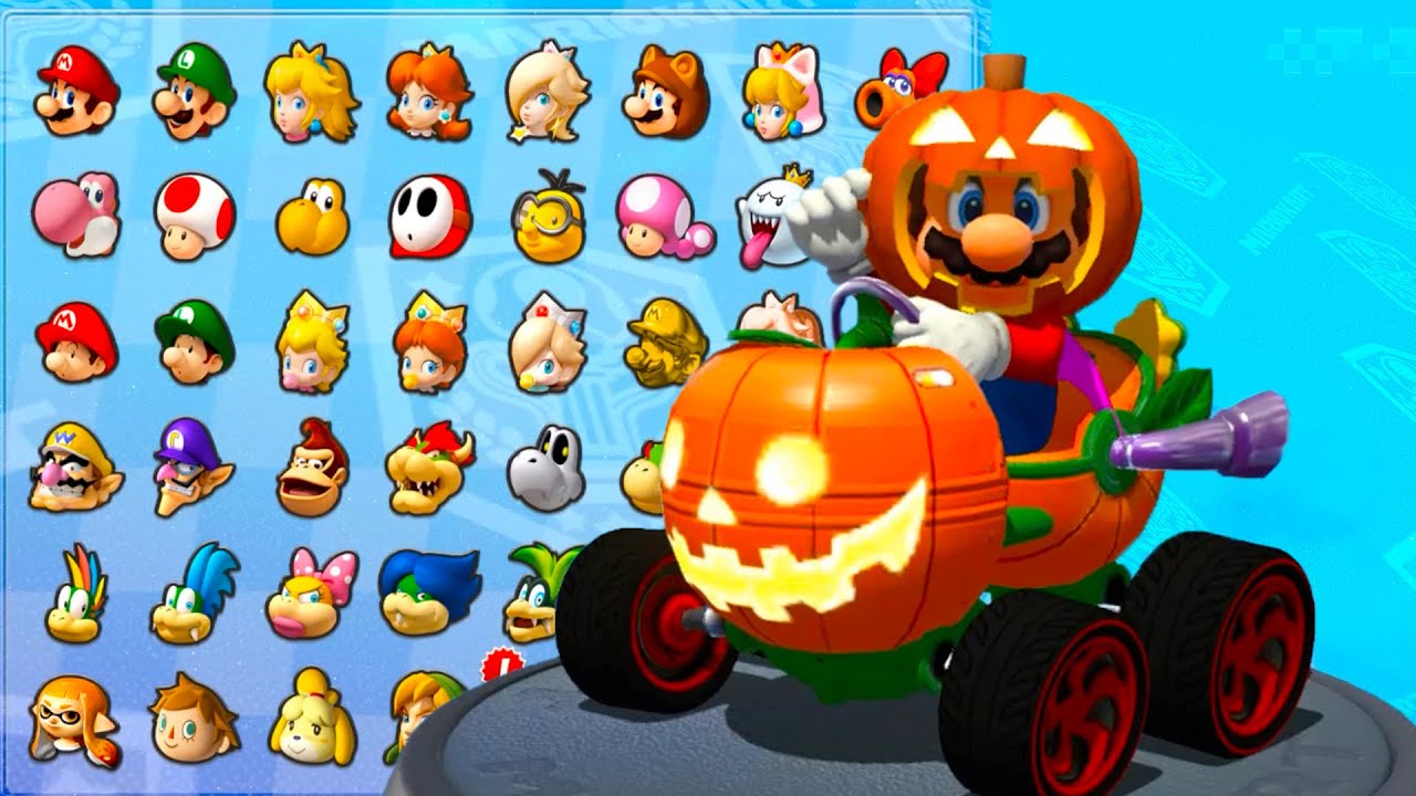 Mario Kart 8 Deluxe Can Mario's Halloween Ride Conquer the Rock Cup & Flower Cup ?