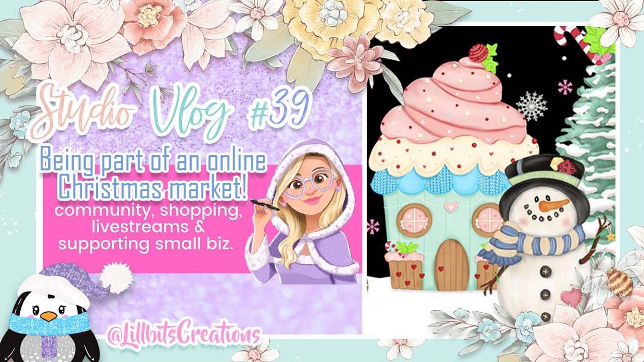 The EHARTS Online Christmas Market | Packing orders 🌼❄ Lillbits Studio Vlog #39 #studiovlog #markets
