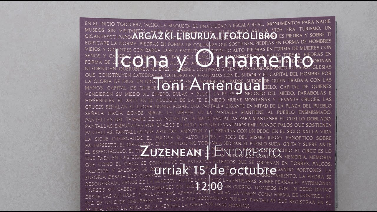 Icona y Ornamento | Toni Amengual I Fotolibro  I Telmo Museoa