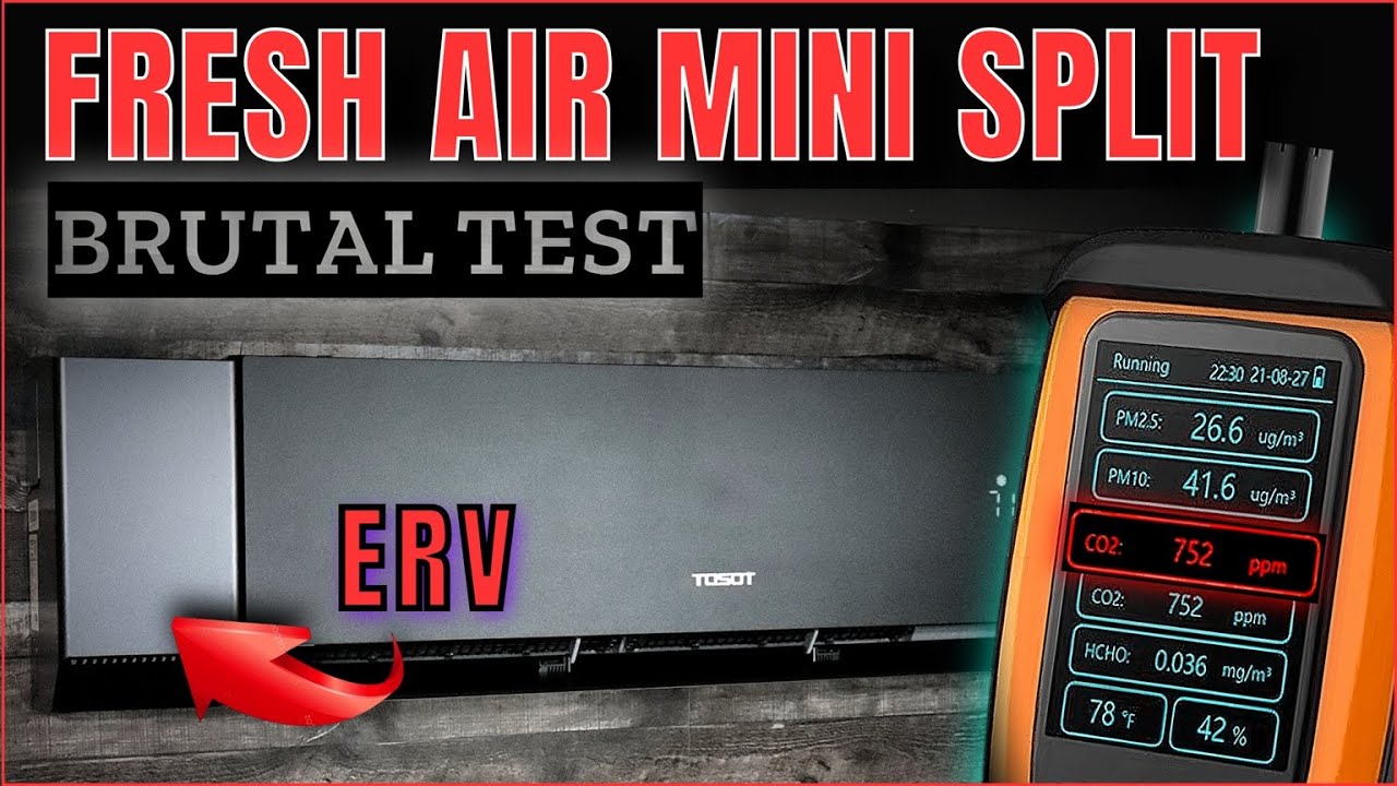 Does This Mini Split Really Bring In Fresh Air? (CO₂ + PM2.5 Test)