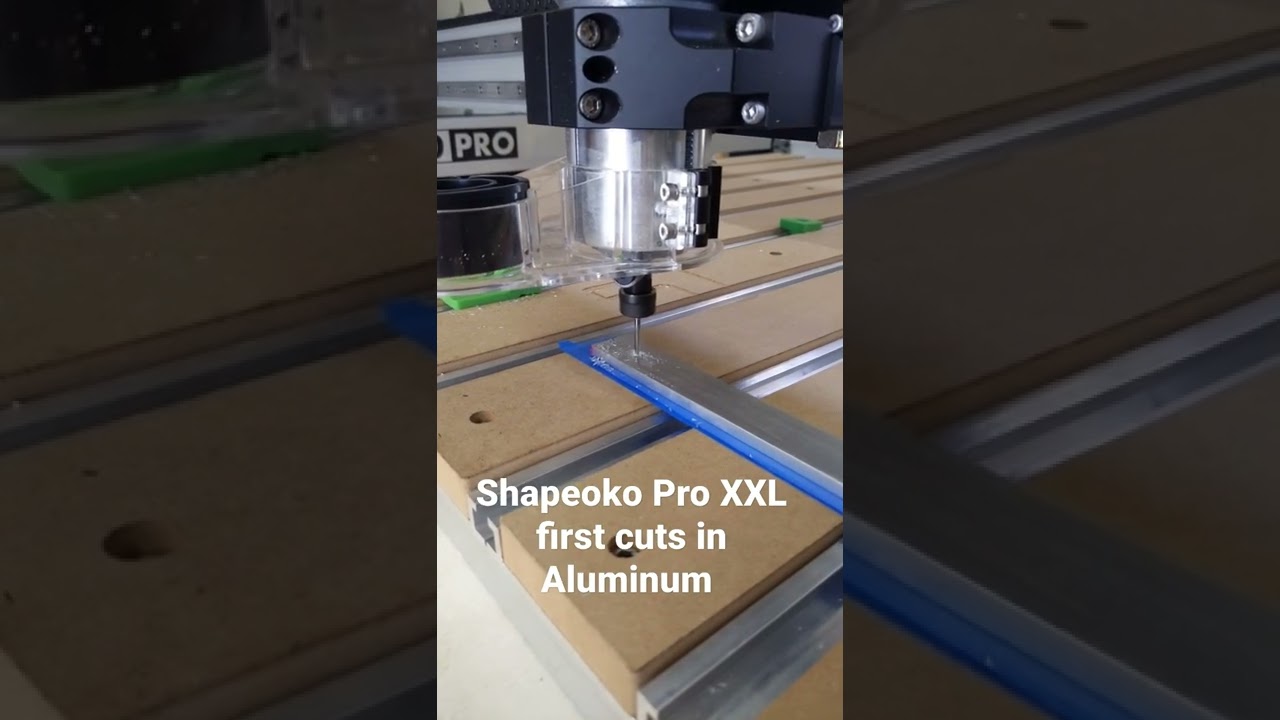 Shapeoko Pro XXL First Cuts in Aluminum