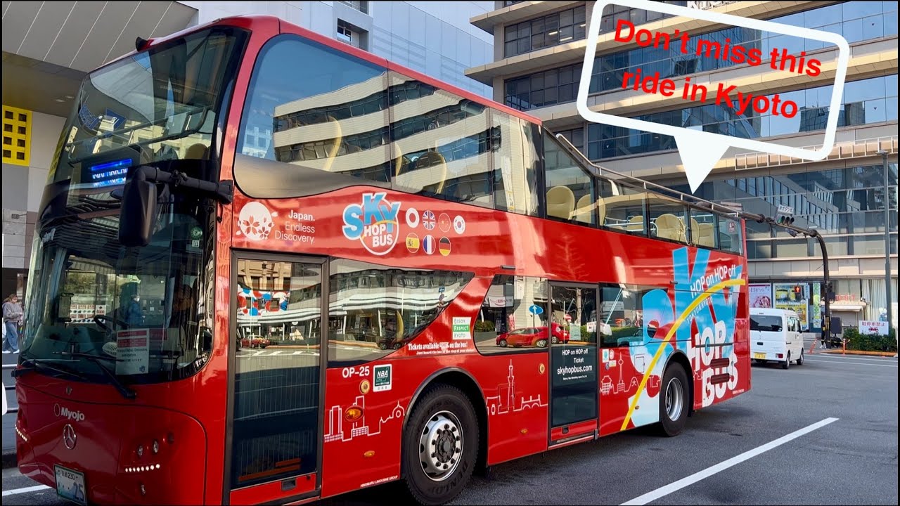 Kyoto Japan Hop on Hop off Sky bus West Line Sightseeing Tour Full Loop journey