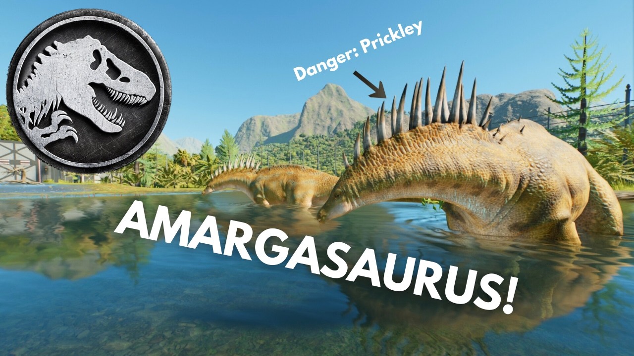 Амаргазавр возвращается! Колючий завропод наконец-то здесь! - Jurassic World Evolution 3